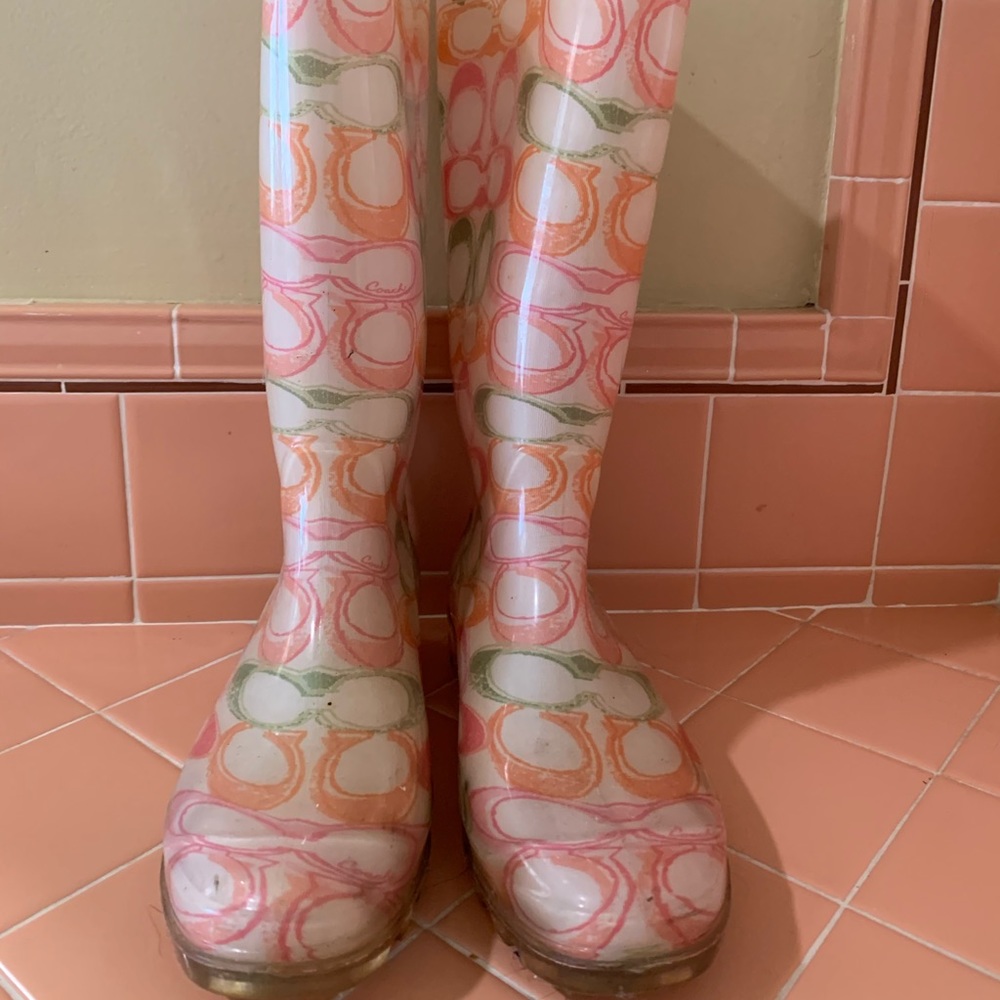 Coach rain boots